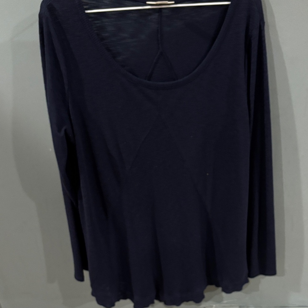 Style & Co. Classic Navy Long Sleeve Tee